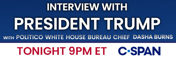 Dasha interview with Trump - Tonight banner
