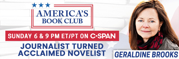 Americas Book Club banner - Geraldine Brooks
