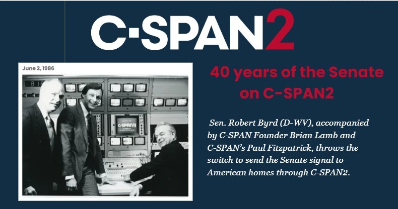 C-SPAN2 - 40 years of the Senate image