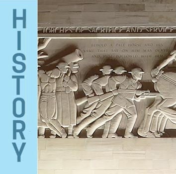 History - National World War One Museum in Kansas City - mural